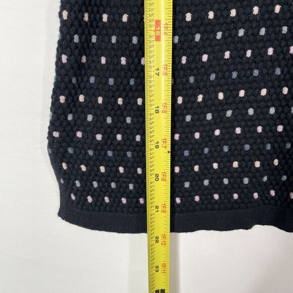 Organic Cotton Nordic Polka Dot Sweater Shirt S Navy Knit Scandi Core by Mansted - Picture 6 of 8